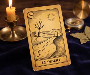 O Deserto, lâmina 42 do Oráculo da Tríade: significado
